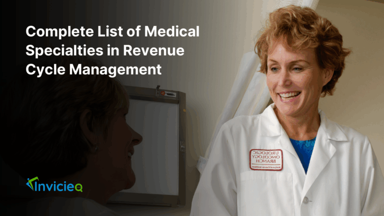 Chart showing medical billing specialties with coding complexity