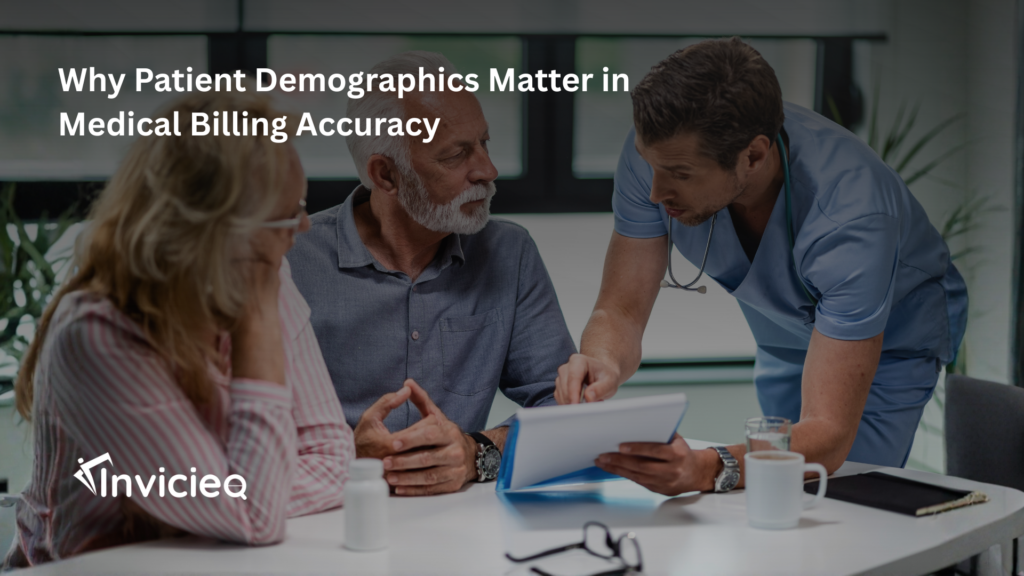 A medical billing specialist verifying patient demographic data to ensure accurate claims and proper reimbursement.