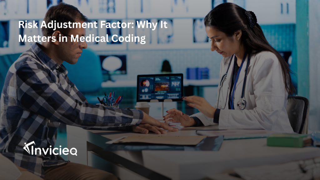 A medical coder analyzing risk adjustment factor scores and diagnosis codes to ensure accurate medical coding.