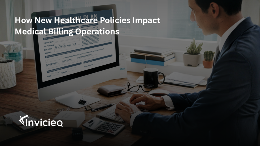 A medical billing team reviewing new healthcare policy updates affecting billing operations and compliance.