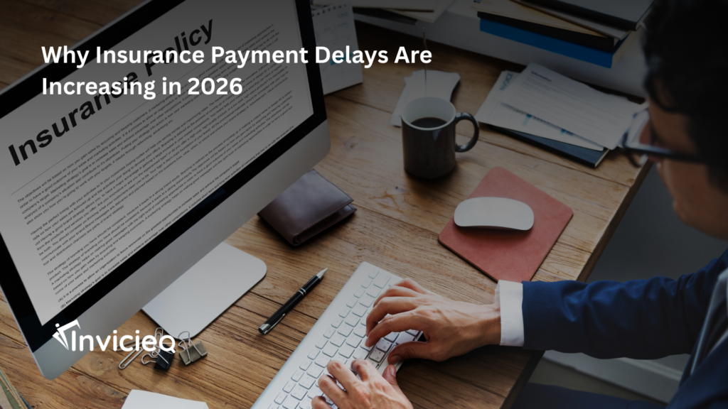 A healthcare billing team analyzing insurance payment delays and reimbursement timelines on a financial dashboard.