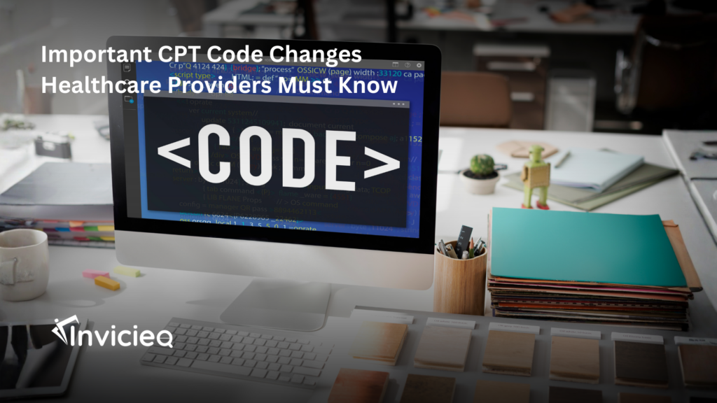 A medical coder reviewing updated CPT code guidelines to ensure accurate medical coding and billing.