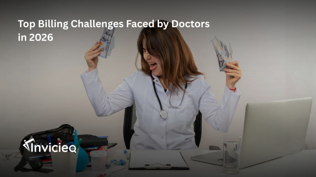 A doctor reviewing medical billing reports to identify billing challenges affecting revenue in 2026.
